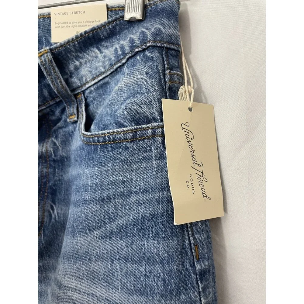 Universal Thread Women's Jeans Vintage Straight Blue Size 2S Pants Denim NWT - Picture 5 of 12